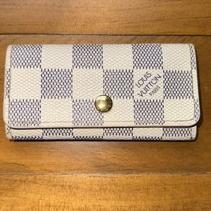 Louis Vuitton Damier Azur 4 Key Wallet/Holder